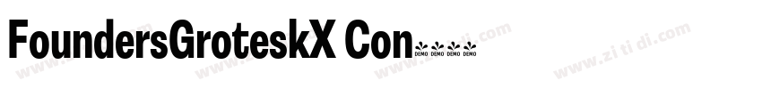 FoundersGroteskX Con字体转换